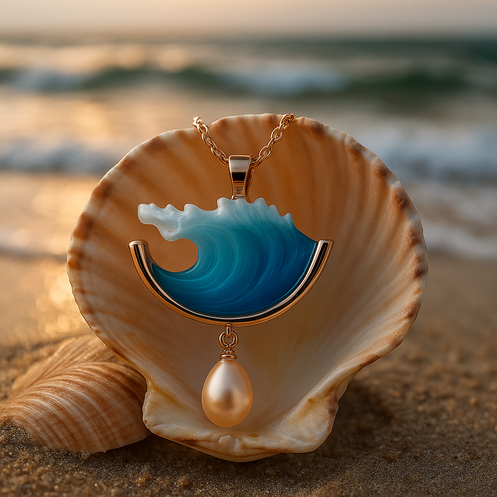 Raina | Biżuteria z wzorem fal