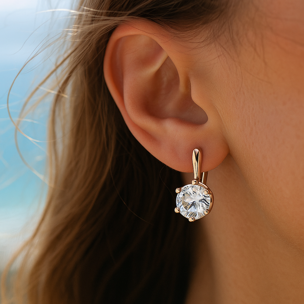 Eirene | Okrągłe kolczyki z cyrkonią