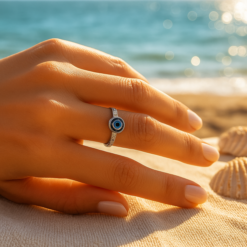 Kaskade | Srebrny pierścionek z falą