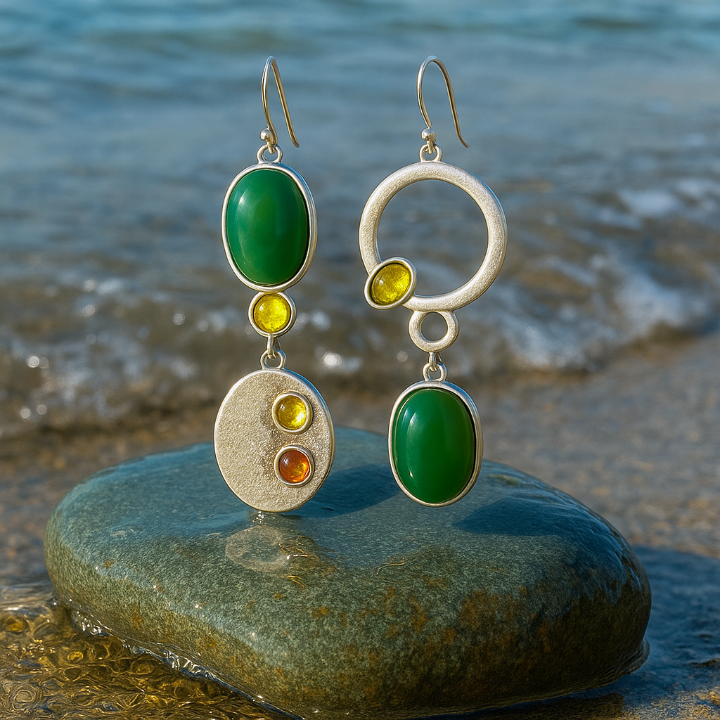 Sabrina | Srebrne kolczyki w kształcie kropli