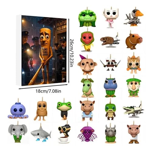 Tung Tung Tung Sahur Włoski kalendarz adwentowy z odliczaniem do 24 dni