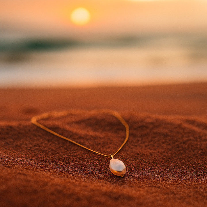 Meredith | Naszyjnik z zawieszką z pereł